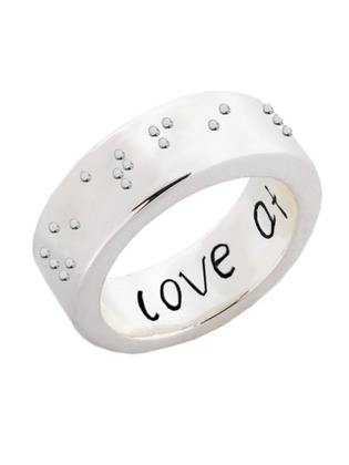 Love at First Sight Braille Ring - Erica Anenberg