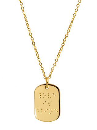 Love is Blind Braille Pendant Necklace - Erica Anenberg